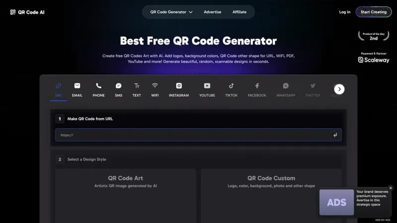 AI QR Code Generator screenshot