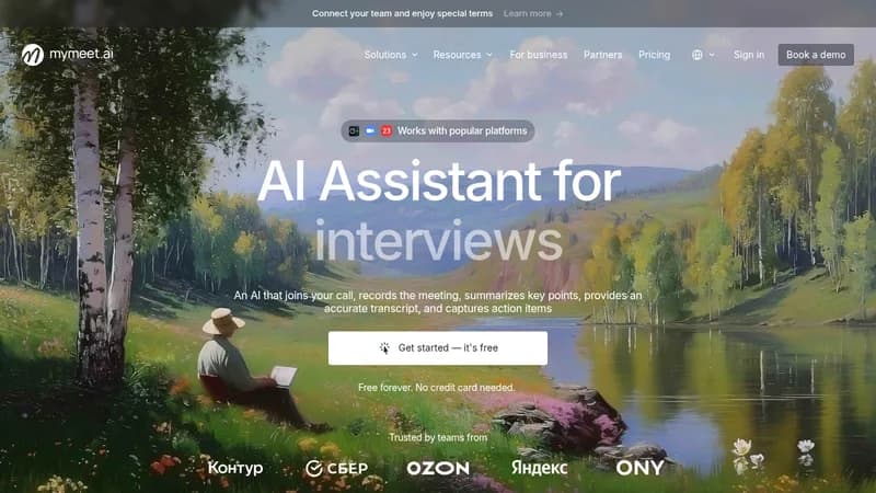 mymeet.ai website