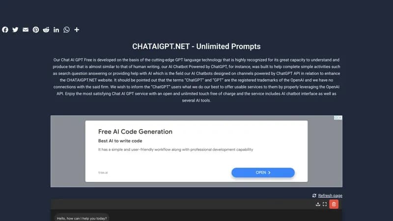 Chat AI GPT screenshot