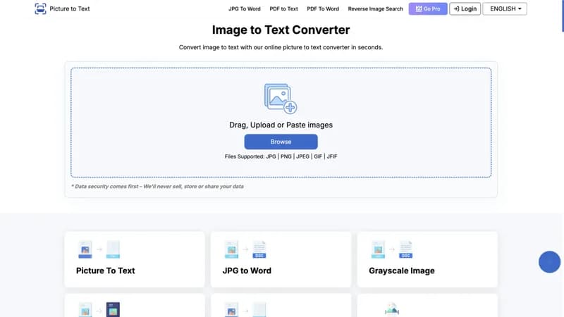 Image to Text Converter screenshot