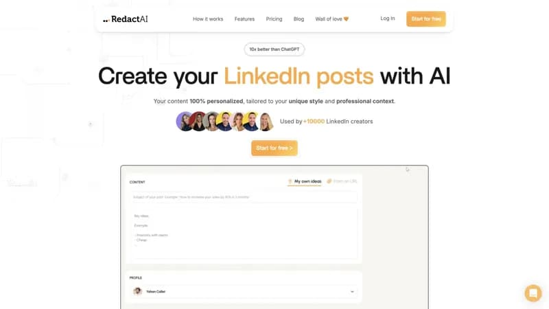 RedactAI screenshot