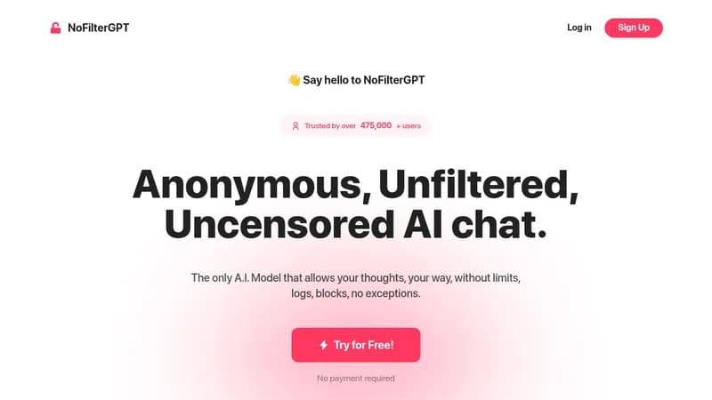 nofiltergpt website