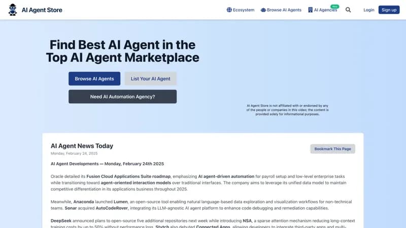 AI Agent Store screenshot