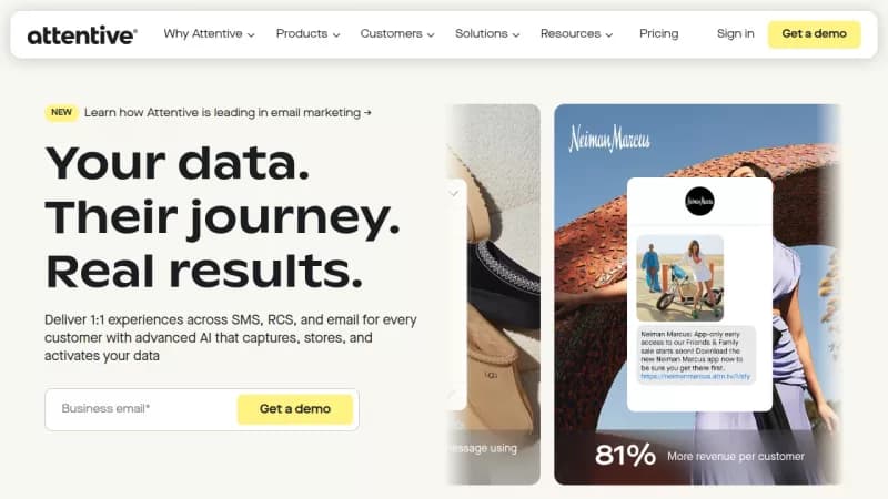 Attentive screenshot