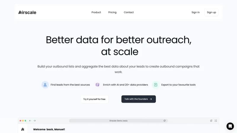 Airscale screenshot
