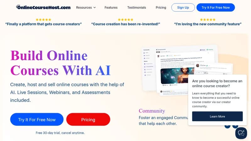 onlinecoursehost website