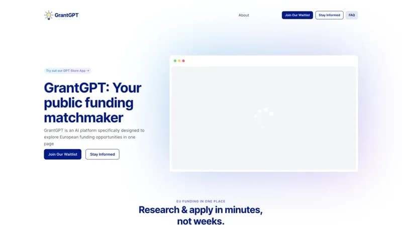 GrantGPT screenshot