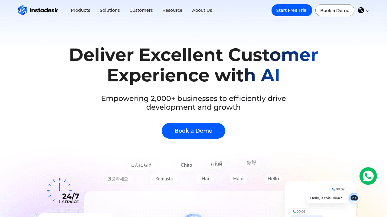 instadesk website