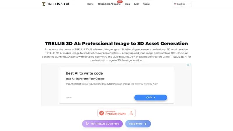 TRELLIS 3D AI screenshot