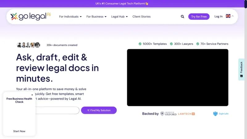 Go Legal AI screenshot