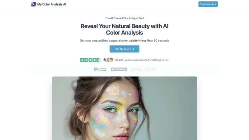 My Color Analysis AI screenshot