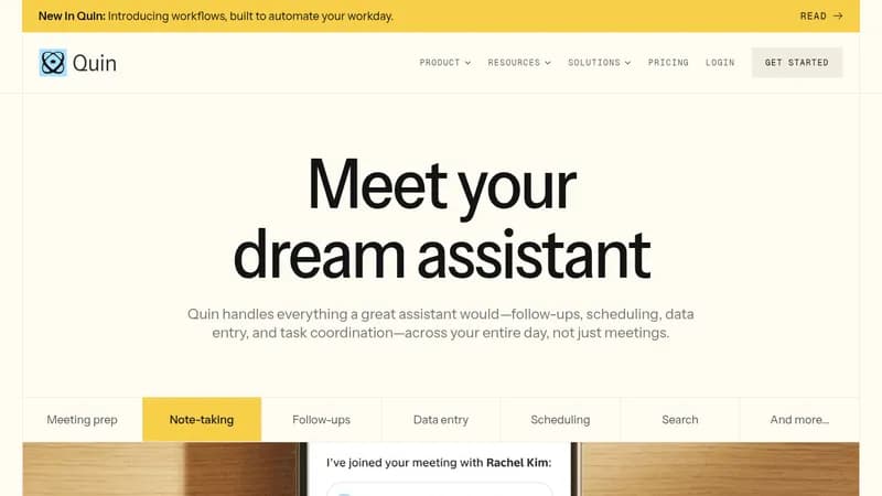 quin website