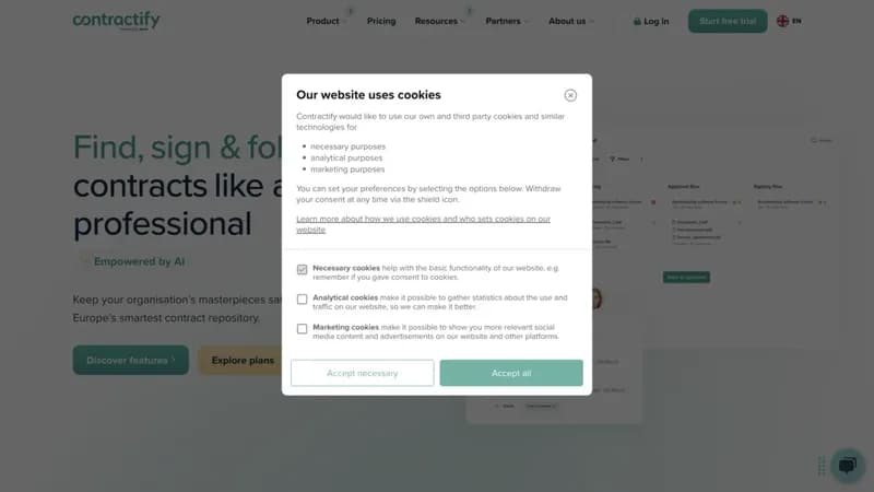 Contractify screenshot