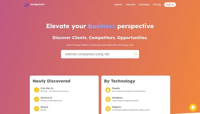 Stackpointer screenshot