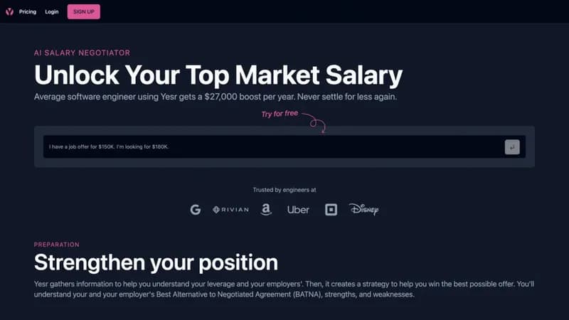 AI Salary Negotiator screenshot
