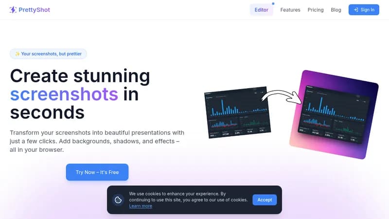 prettyshot website