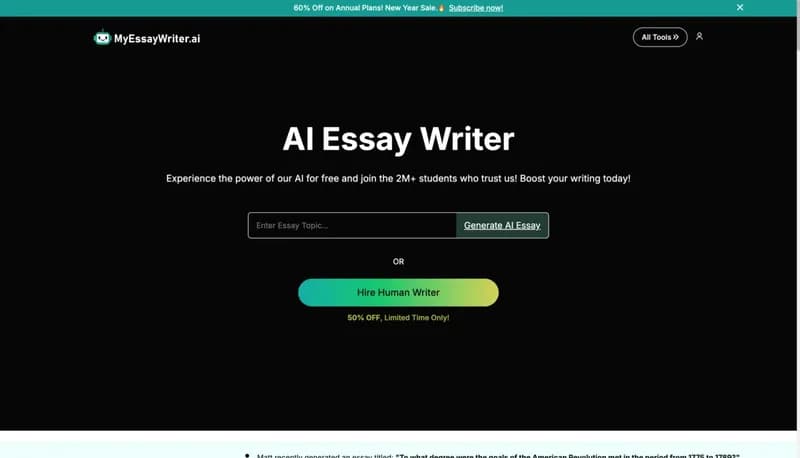 MyEssayWriter.ai screenshot