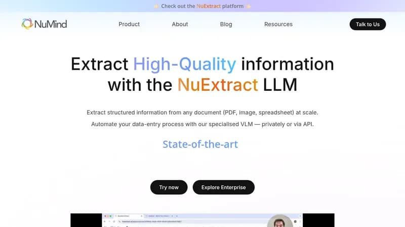 nuextract website