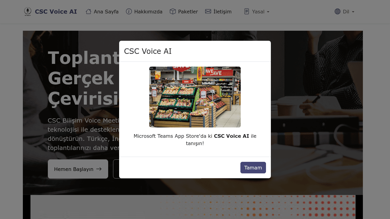csc voice ai website