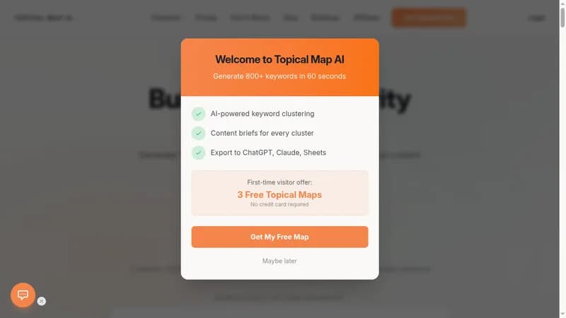 topical map ai website