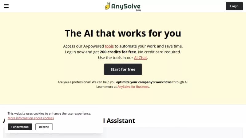 AnySolve AI screenshot