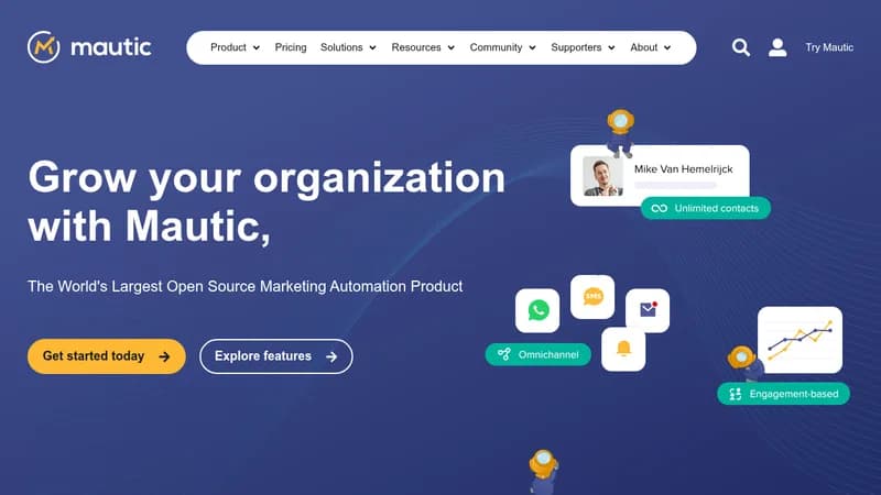 mautic website