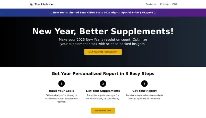 StackAdvice screenshot
