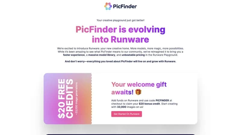 picfinder.ai screenshot