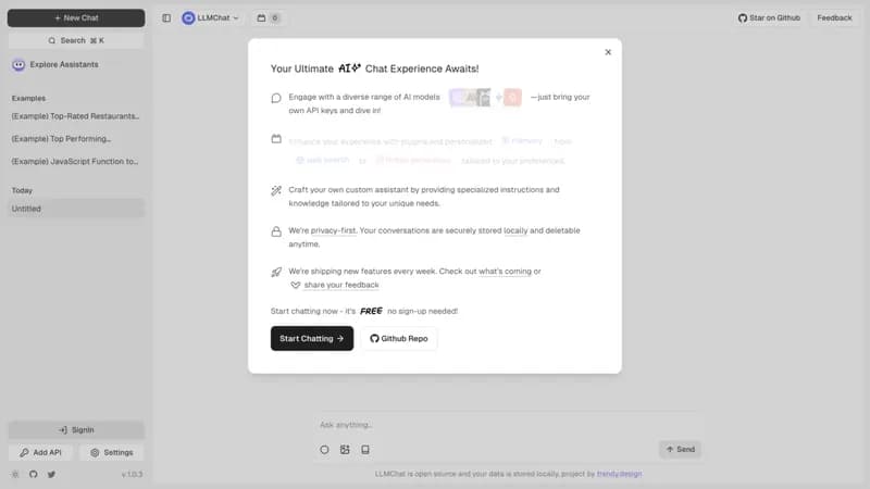 LLMChat screenshot