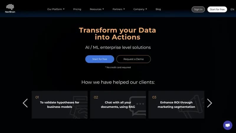 NextBrain AI screenshot