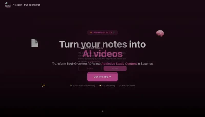 Notescast screenshot