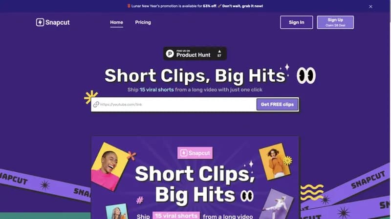 Snapcut.ai screenshot