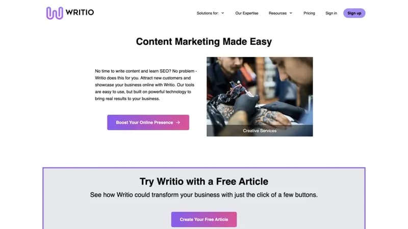 Writio screenshot
