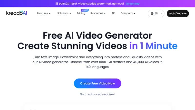 kreadoai website