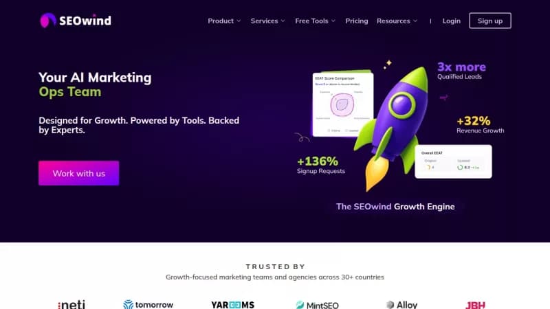 SEOwind screenshot