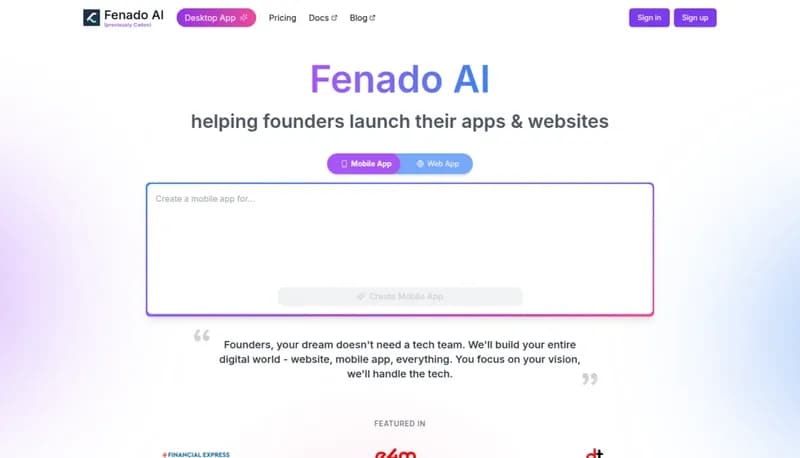 Fenado AI screenshot