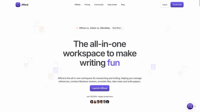 Afforai screenshot