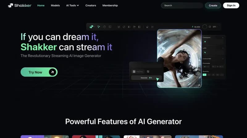 Shakker AI Generator screenshot
