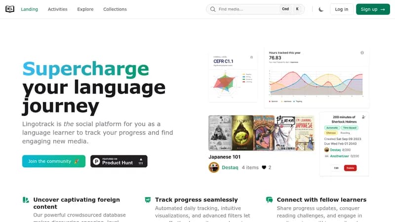 lingotrack website