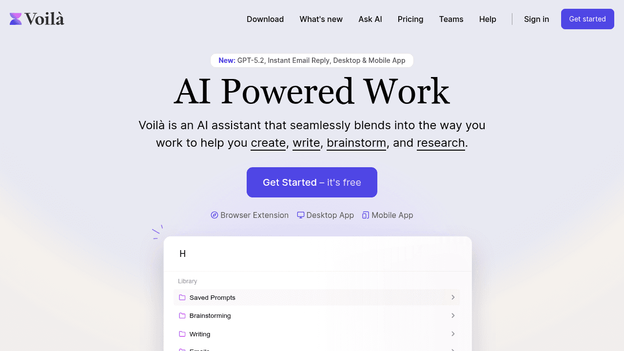 voilà website