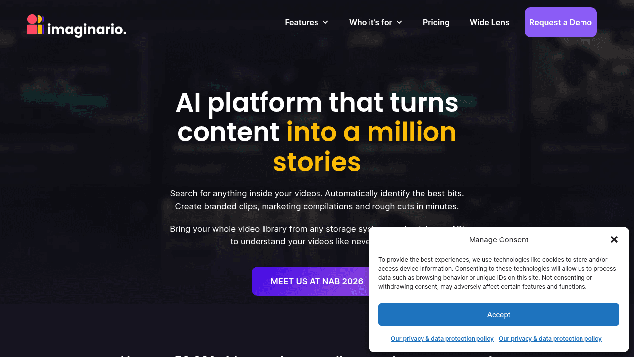 imaginario ai website