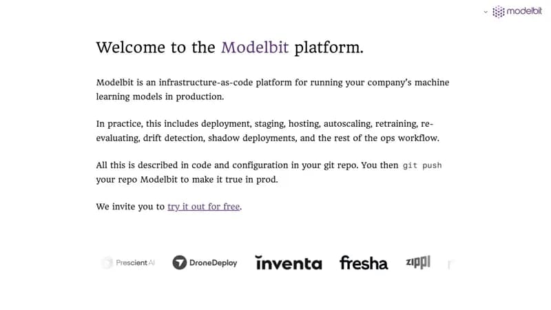 Modelbit screenshot