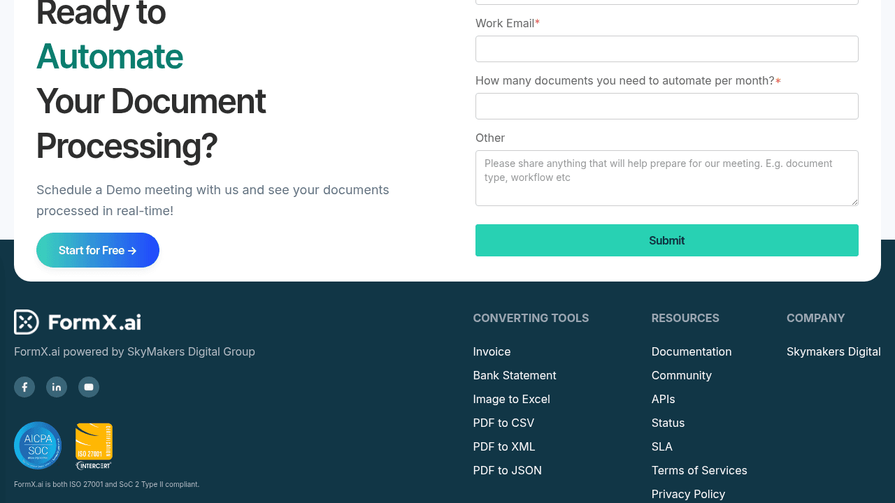 formx.ai website