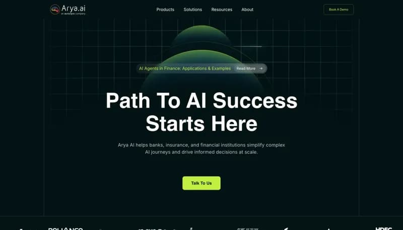 Arya.ai screenshot