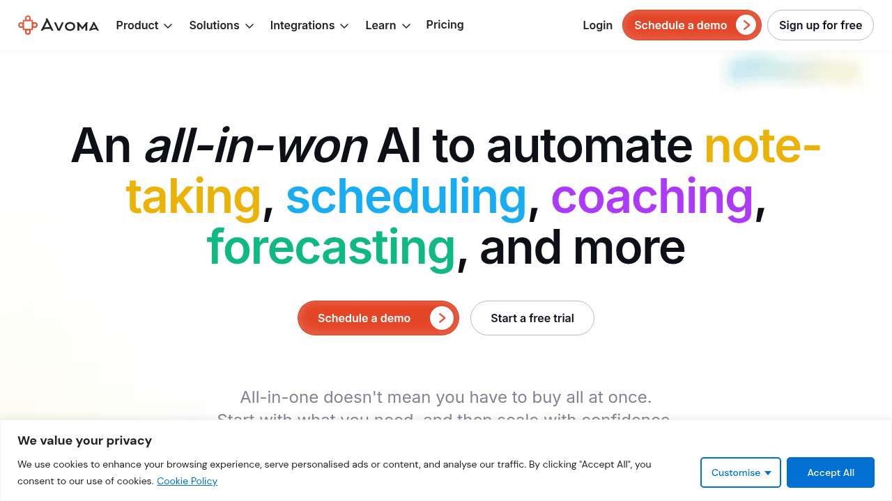 avoma website