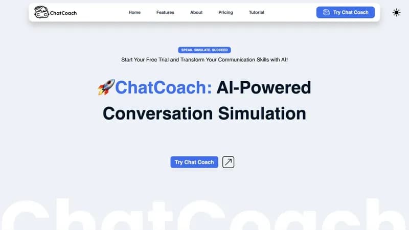 ChatCoach.io screenshot