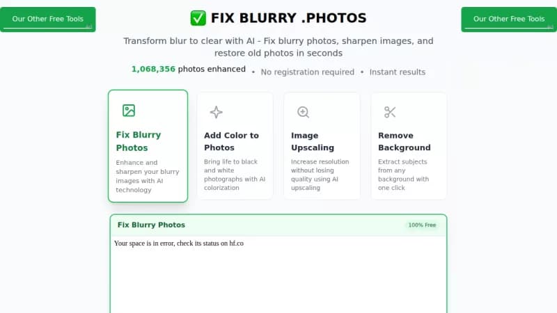 Fix Blurry Photos screenshot