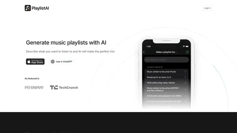 PlaylistAI screenshot