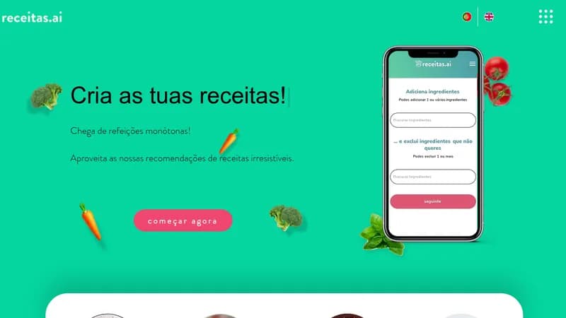 receitas.ai website