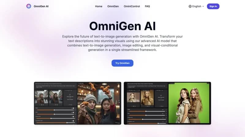 OmniGen AI screenshot
